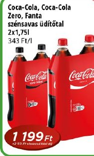 Coca-Cola, Coca-Cola Zero, Fanta szénsavas üdítőtől