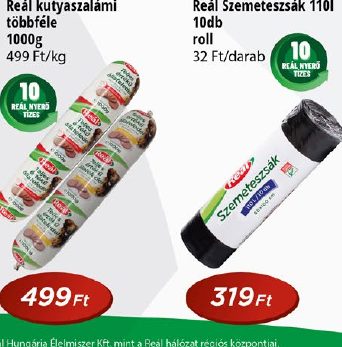 Reál kutyaszalámi többféle