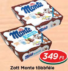 Zott Monte többféle