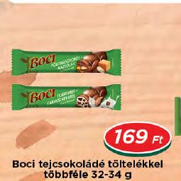 Boci tejcsokoládé töltelékkel többféle 32-34 g