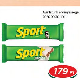 Sport szelet, fehércsokis 31 g