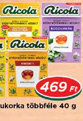 Ricola cukorka többféle
