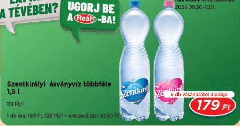 Szentkirályi ásványvíz többféle