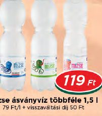Mizse ásványvíz többféle
