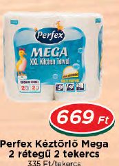 Perfex Kéztörlő Mega 2 rétegű