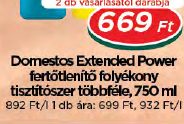 Domestos Extended Power fertőtlenítő folyékony tisztítószer többféle