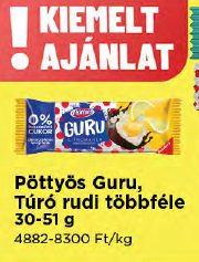 Pöttyös Guru, Túró Rudi többféle