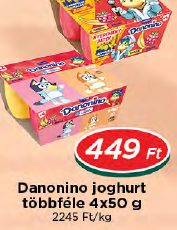 Danonino joghurt többféle 4x50 g