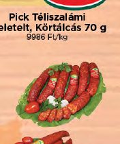 Pick Téliszalámi szeletelt, Kockatálcás 70 g