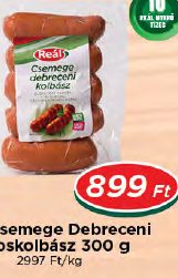 Reál Csemege Debreceni pároskolbász