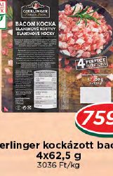 Gierlinger kockázott bacon