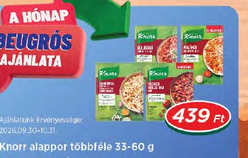 Knorr alapor többféle