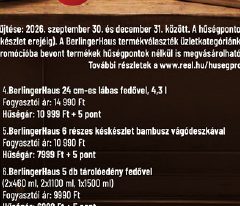 BerlingerHaus 6 részes készlet bambusz vágódeszkával