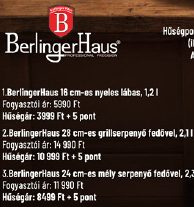 BerlingerHaus 16 cm-es nyeles lábas