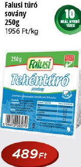 Falusi túró
sovány
250g