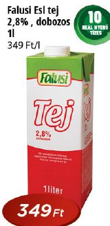 Falusi Esl tej
2,8%, dobozos
1l