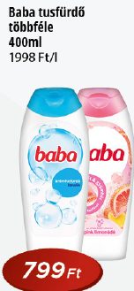 Baba tusfürdő többféle