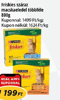 Friskies száraz macskaeledel többféle