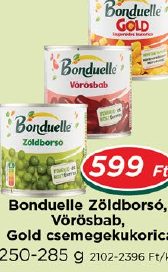 Bonduelle Zöldborsó, Vörösbab, Gold csemegekukorica