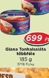 Giana Tonhal saláta többféle