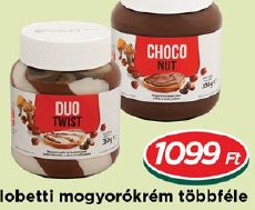 Globetti mogyorókrém többféle