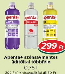 Apenta+ szénsavas üdítőital többféle