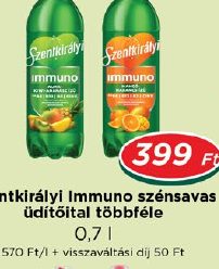 Szentkirályi Immuno szénsavas üdítőital többféle