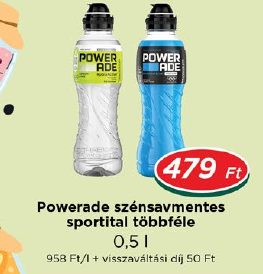 Powerade szénsavmentes sportital többféle