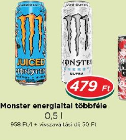 Monster energiaital többféle