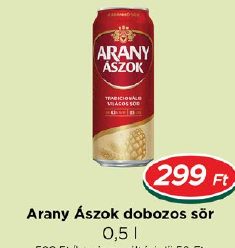 Arany Ászok dobozos sör