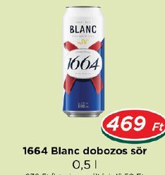 1664 Blanc dobozos sör