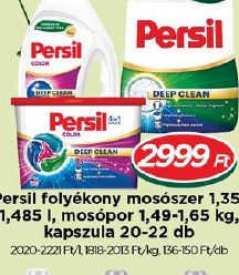 Persil folyékony mosószer 1,35-1,485 l, mosópor 1,49-1,65 kg, kapszula 20-22 db