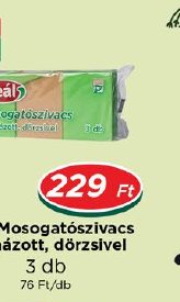 Reál Mosogatószivacs formázott, dörzsivel