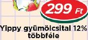 Yippy gyümölcslital 12% többféle