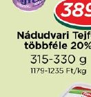 Nádudvari Tejföl többféle 20%