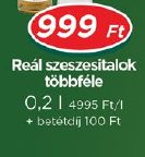 Real szeszesitalok többféle