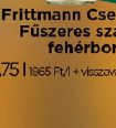 Frittmann Cserszegi Fűszeres száraz fehérbor