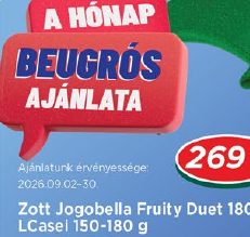 Zott Jogobella Fruity Duet 180 g, Jogobella Skyr LCase