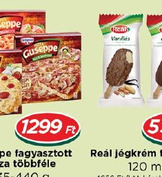 Guseppe fagyasztott pizza többféle