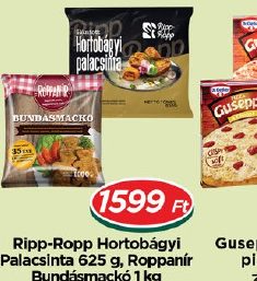Ripp-Ropp Hortobágyi Palacsinta 625 g, Roppanír Bundásmackó 1 kg