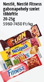 Nestlé, Nestlé Fitness gabonapehely szelet többféle