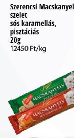 Szerencsi Macskanyelv szelet sós karamellás, pisztáciás