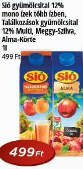Si6 gyümölcsital 12% mono ízek több ízben, Találkozások gyümölcsital