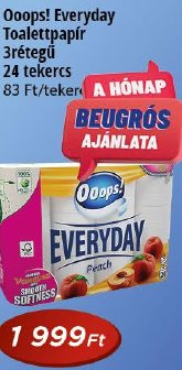 Ooops! Everyday Toalettpapír 3rétegű
