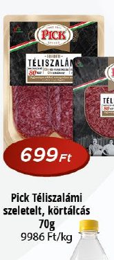Pick Téliszalámi szeletelt, körtálcás