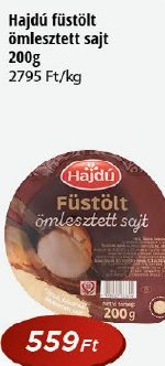 Hajdú füstölt ömlesztett sajt