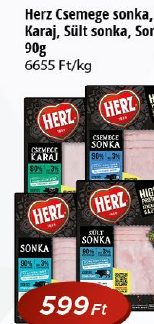 Herz Csemege sonka, Karaj, Sült sonka, Sonka