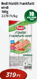 Reál Füstölt Frankfurtli virsli