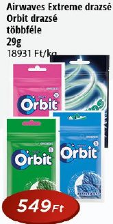 Airwaves Extreme drazsé Orbit drazsé többféle