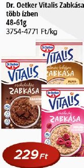 Dr. Oetker Vitalis Zabkása többféle ízben